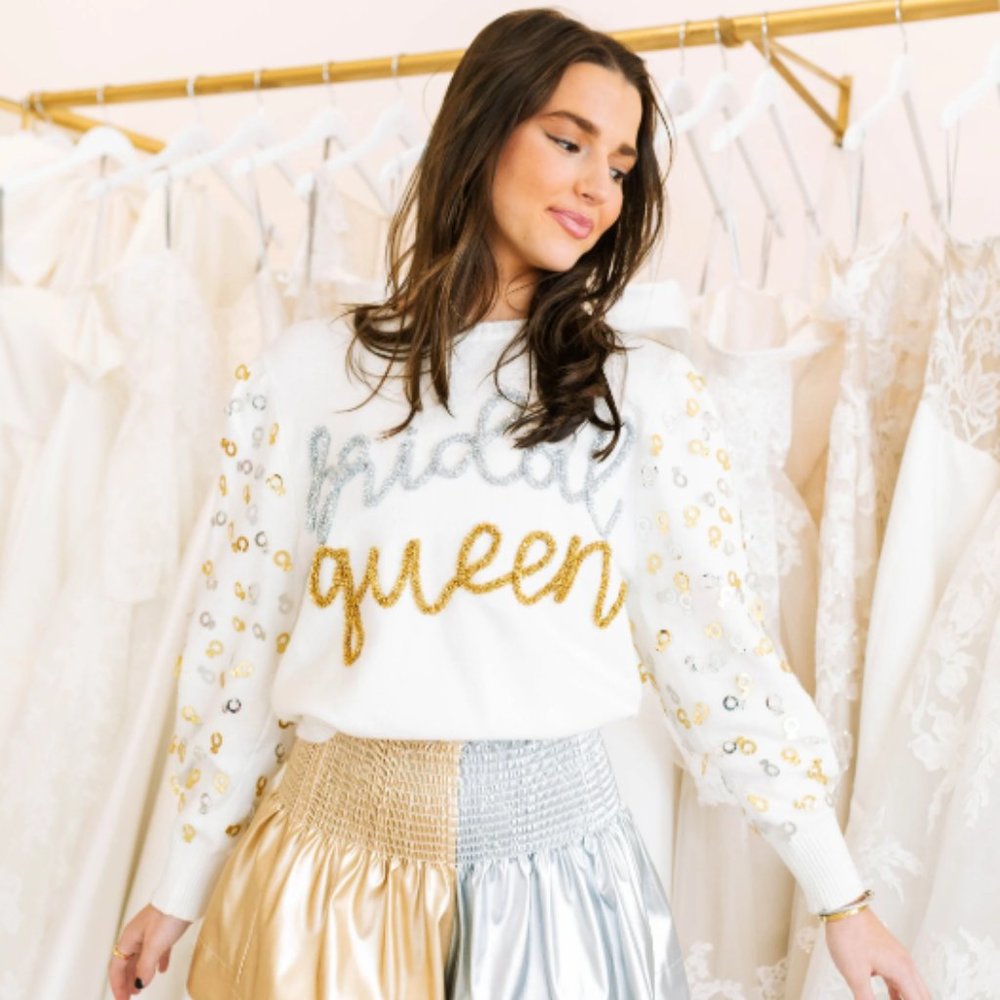 Queen of Sparkles Bridal Queen Sweater